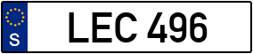 Trailer License Plate